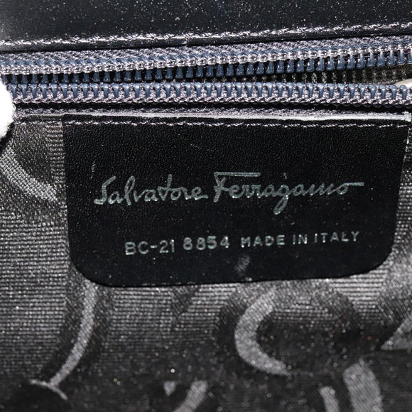 Salvatore Ferragamo Hand Bag Leather 2way Black Auth bs21557