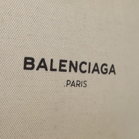 BALENCIAGA Clutch Bag Canvas Black White 420407 Auth bs21562