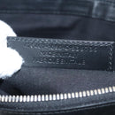 BALENCIAGA Clutch Bag Canvas Black White 420407 Auth bs21562-12