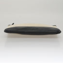 BALENCIAGA Clutch Bag Canvas Black White 420407 Auth bs21562-6