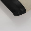 BALENCIAGA Clutch Bag Canvas Black White 420407 Auth bs21562-14