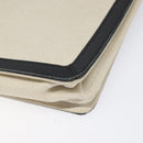 BALENCIAGA Shoulder Bag Canvas Leather White Black 339937 Auth bs21563-11