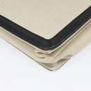 BALENCIAGA Shoulder Bag Canvas Leather White Black 339937 Auth bs21563-14