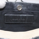 BALENCIAGA Shoulder Bag Canvas Leather White Black 339937 Auth bs21563-10