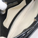 BALENCIAGA Shoulder Bag Canvas Leather White Black 339937 Auth bs21563-16