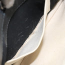 BALENCIAGA Shoulder Bag Canvas Leather White Black 339937 Auth bs21563-19