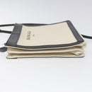 BALENCIAGA Shoulder Bag Canvas Leather White Black 339937 Auth bs21563-5