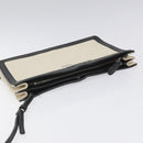 BALENCIAGA Shoulder Bag Canvas Leather White Black 339937 Auth bs21563-6