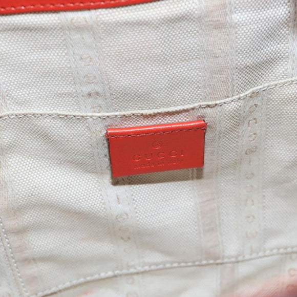 GUCCI Diamante Shoulder Bag Leather Orange Gold 354229 Auth bs21569