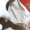 GUCCI Diamante Shoulder Bag Leather Orange Gold 354229 Auth bs21569-19