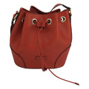 GUCCI Diamante Shoulder Bag Leather Orange Gold 354229 Auth bs21569-2