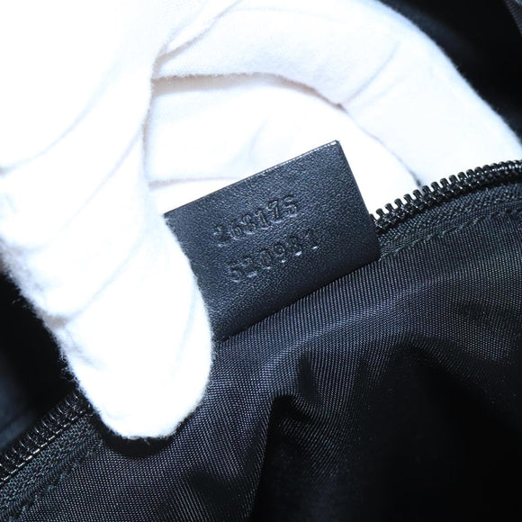 GUCCI Tote Bag Canvas Black 268175 Auth bs21570