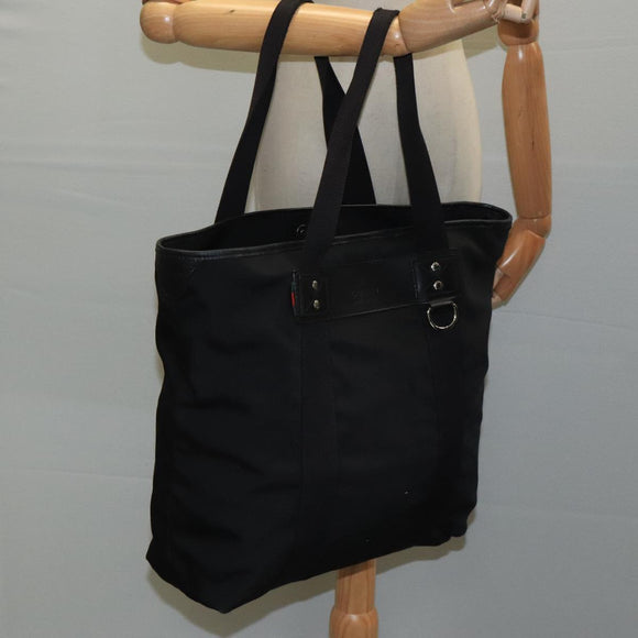 GUCCI Tote Bag Canvas Black 268175 Auth bs21570