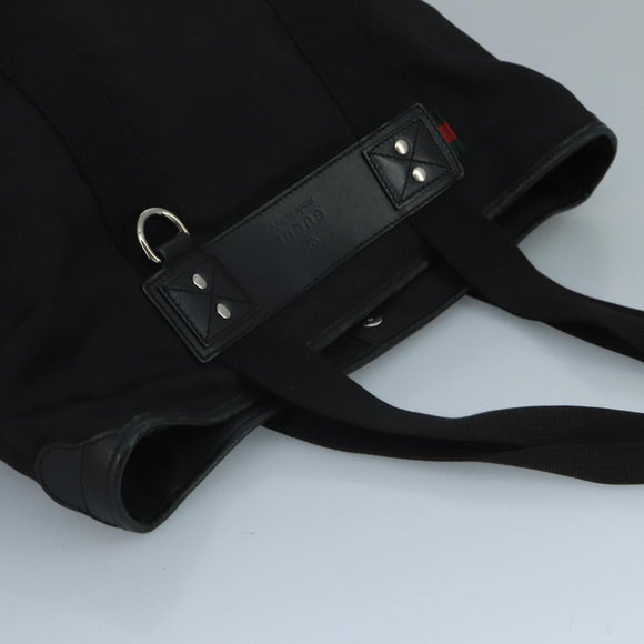 GUCCI Tote Bag Canvas Black 268175 Auth bs21570