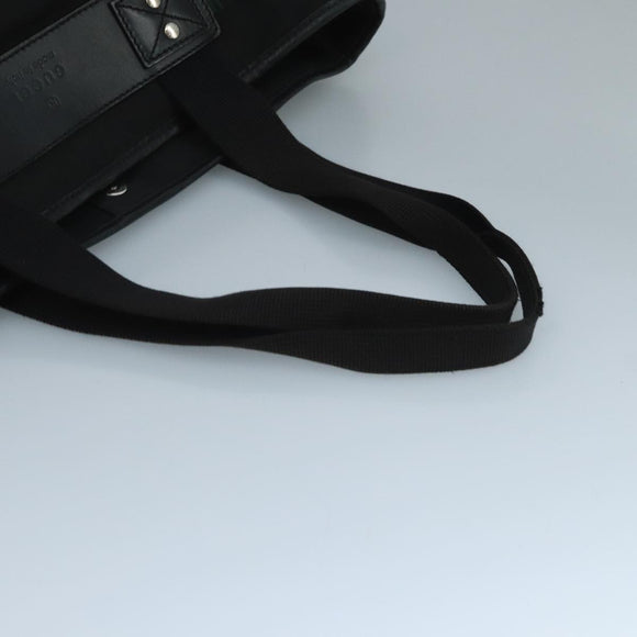 GUCCI Tote Bag Canvas Black 268175 Auth bs21570