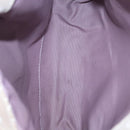 BVLGARI Tote Bag Canvas Brown Silver Auth bs21581-10