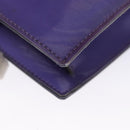 CHANEL Hologram Chain Shoulder Bag Vinyl Purple CC Auth bs21582-16