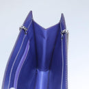 CHANEL Hologram Chain Shoulder Bag Vinyl Purple CC Auth bs21582-18