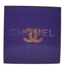 CHANEL Hologram Chain Shoulder Bag Vinyl Purple CC Auth bs21582-2