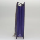 CHANEL Hologram Chain Shoulder Bag Vinyl Purple CC Auth bs21582-3