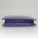 CHANEL Hologram Chain Shoulder Bag Vinyl Purple CC Auth bs21582-5