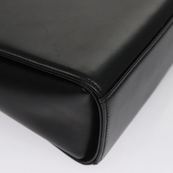 GIVENCHY Hand Bag Leather Black Auth bs21583