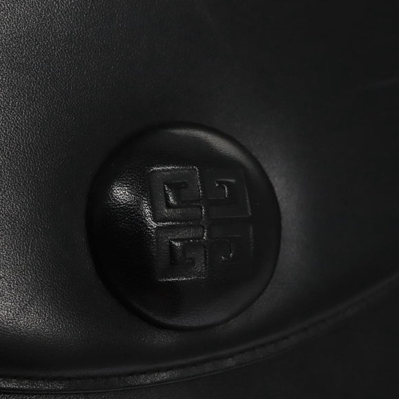 GIVENCHY Hand Bag Leather Black Auth bs21583