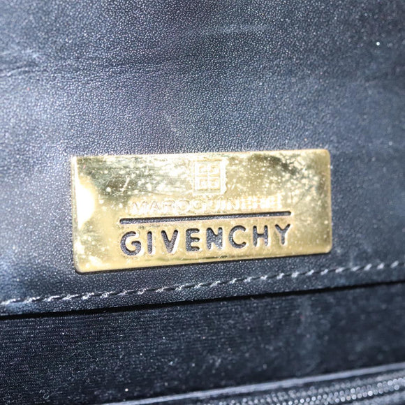 GIVENCHY Hand Bag Leather Black Auth bs21583