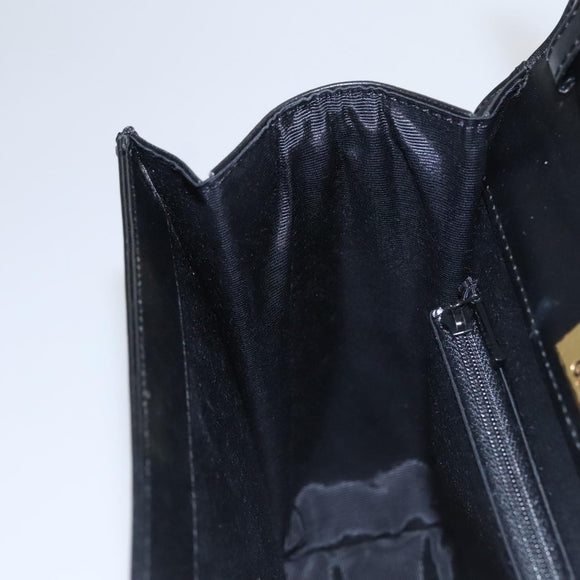 GIVENCHY Hand Bag Leather Black Auth bs21583