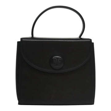 GIVENCHY Hand Bag Leather Black Auth bs21583