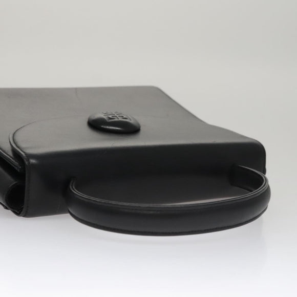 GIVENCHY Hand Bag Leather Black Auth bs21583