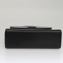 GIVENCHY Hand Bag Leather Black Auth bs21583-8