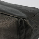 Chloe Chain Shoulder Bag Leather Black Gold Auth bs21588-16