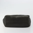 Chloe Chain Shoulder Bag Leather Black Gold Auth bs21588-5