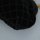 BALLY Chain Shoulder Bag Velor Black Auth bs21591-14