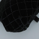 BALLY Chain Shoulder Bag Velor Black Auth bs21591-9