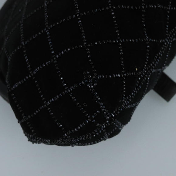 BALLY Chain Shoulder Bag Velor Black Auth bs21591