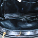 BALLY Chain Shoulder Bag Velor Black Auth bs21591-12