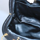 BALLY Chain Shoulder Bag Velor Black Auth bs21591-18