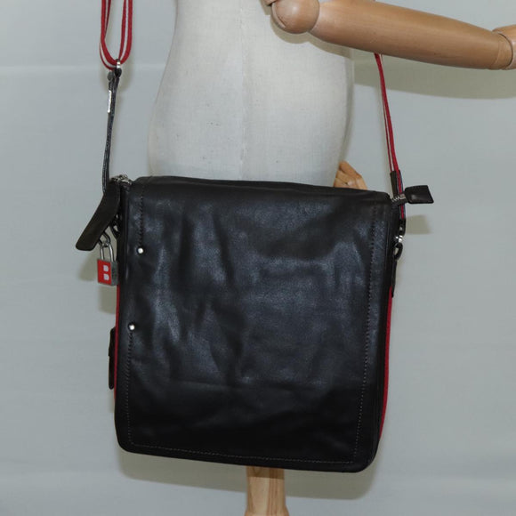 BALLY Shoulder Bag Leather Brown Auth bs21592