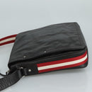 BALLY Shoulder Bag Leather Brown Auth bs21592-5