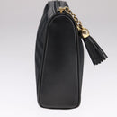 Burberrys Nova Check Clutch Bag Canvas Black Auth bs21593-3