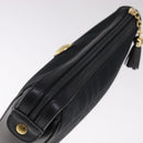 Burberrys Nova Check Clutch Bag Canvas Black Auth bs21593-5