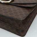 CELINE Macadam Canvas Hand Bag PVC Leather Brown Auth bs21604-10