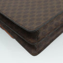 CELINE Macadam Canvas Hand Bag PVC Leather Brown Auth bs21604-16