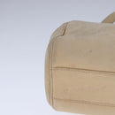 CELINE Shoulder Bag Leather Beige Auth bs21606-9