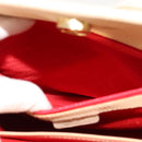 CELINE Shoulder Bag Leather Beige Auth bs21606-18