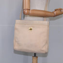 CELINE Shoulder Bag Leather Beige Auth bs21606-20