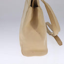 CELINE Shoulder Bag Leather Beige Auth bs21606-3