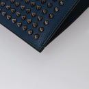 Christian Louboutin Hand Bag Leather Blue Auth bs21607-14
